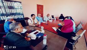 وكيل وزارة الزراعة والري المهندس عبد الملك يناقش مع ممثلي الفاو مشروع تحسين انتاج البن