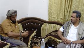 محافظ لحج مراد الحالمي يناقش مع قائد اللواء الأول مغاوير أوضاع جبهة حيفان عيريم وسبل دعمها