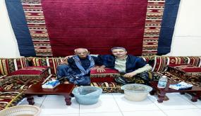 المحافظ الحالمي يزور القائد المناضل العميد نصر العبدلي في لفتة وفاء