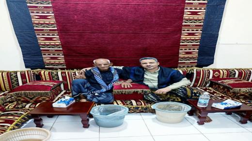 المحافظ الحالمي يزور القائد المناضل العميد نصر العبدلي في لفتة وفاء