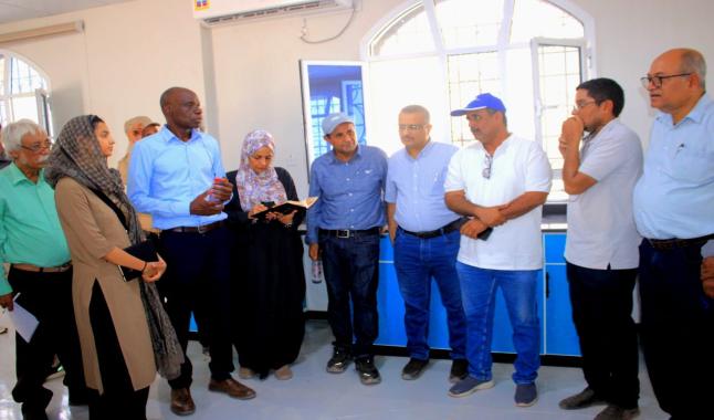 وفد الفاو يتفقد التجهيزات النهائية لقسم الطب البيطري الجديد بكلية ناصر للعلوم الزراعية