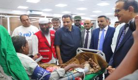تدشين مركز الغسيل الكلوي بمستشفى ابن خلدون في لحج بدعم وتمويل من الهلال الأحمر القطري