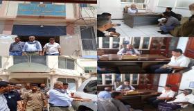 محافظ لحج يتفقد مستوى الانضباط الوظيفي في اول ايام شهر رمضان المبارك 1445هـ